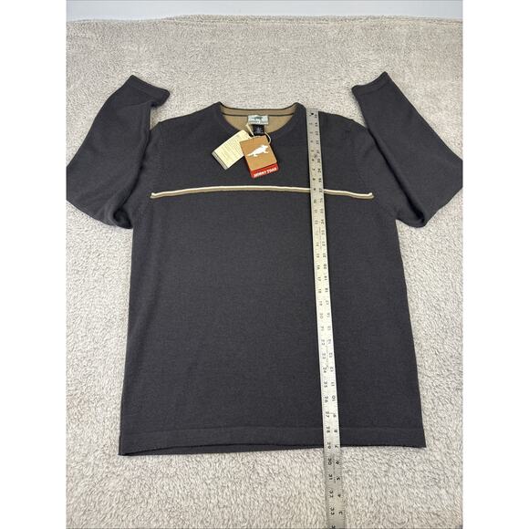 horny toad 100% Merino Wool Orlando Caviar Gray Size L NWT - Picture 5 of 9